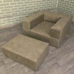 cadeira-cama bege