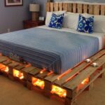bed with light
