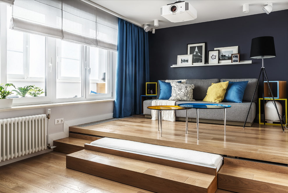 conception de photo de podium de lit