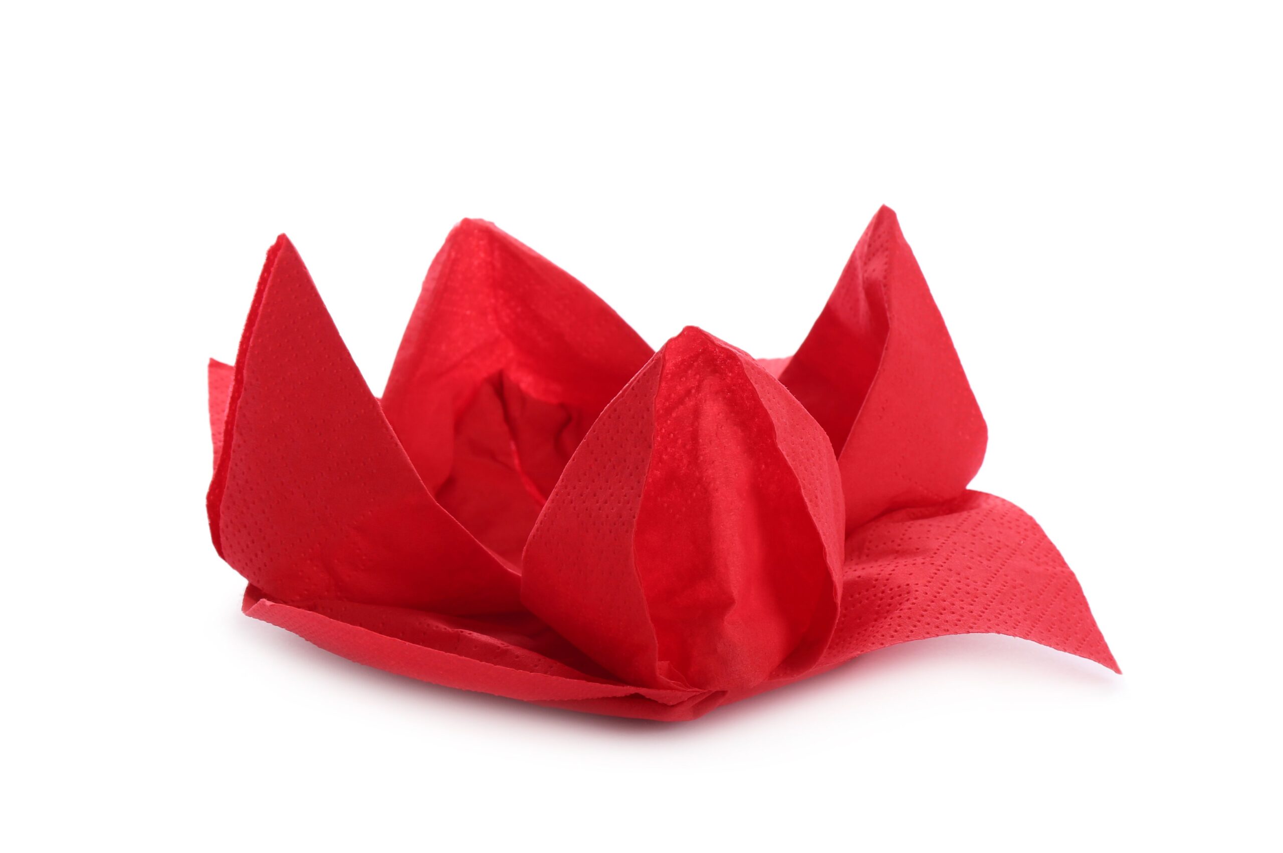 lotus rouge de serviettes
