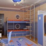 infantil con un complejo deportivo