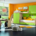 infantil naranja-verde