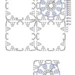 padrão xadrez floral