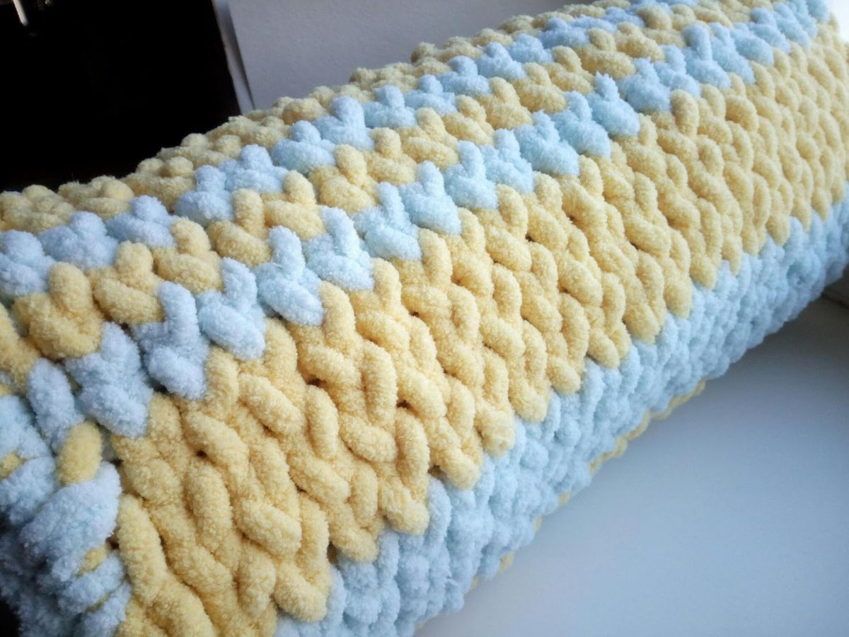 Pluche garen deken ontwerp foto