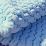 geruit pluche garen foto decor
