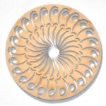 ornement rond de support chaud