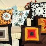 foam pillow with daisies