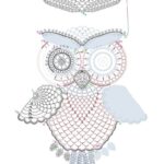 motif ajouré hibou