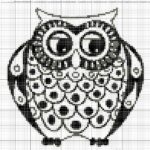 motif hibou jacquard