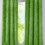 commande de rideaux verts
