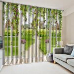 rideaux verts photo