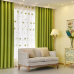 rideaux verts