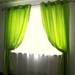 rideaux vert