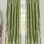 rideaux verts paillettes