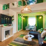 rideaux verts