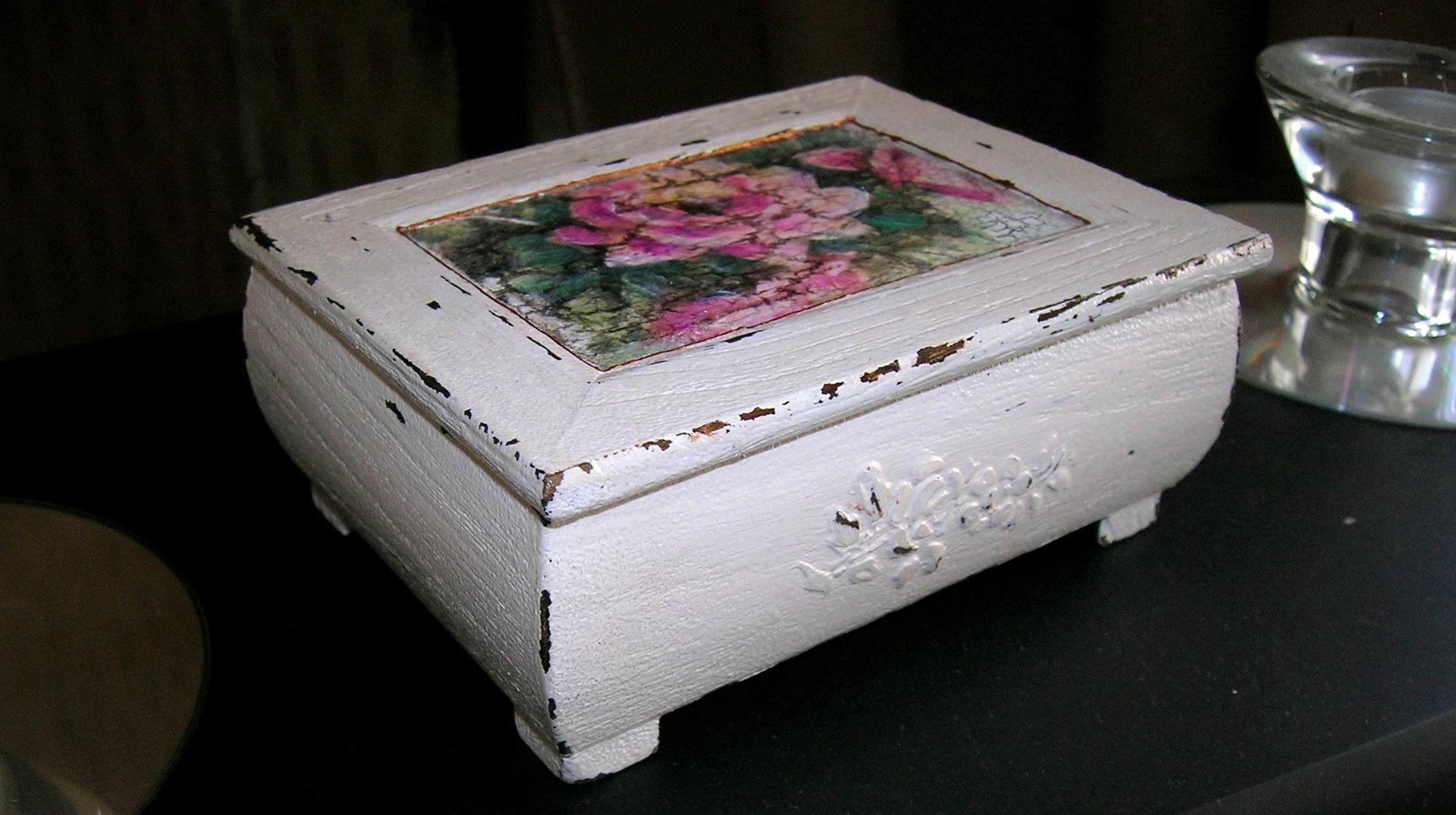 boîte avec vos propres mains shabby chic