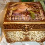 box shabby chic avec paon