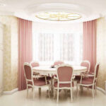 rideaux d'Italie rose