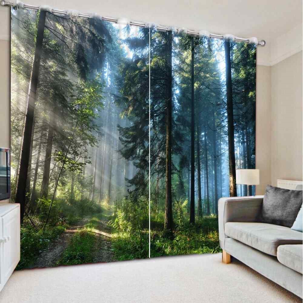 paysage forestier dans le salon
