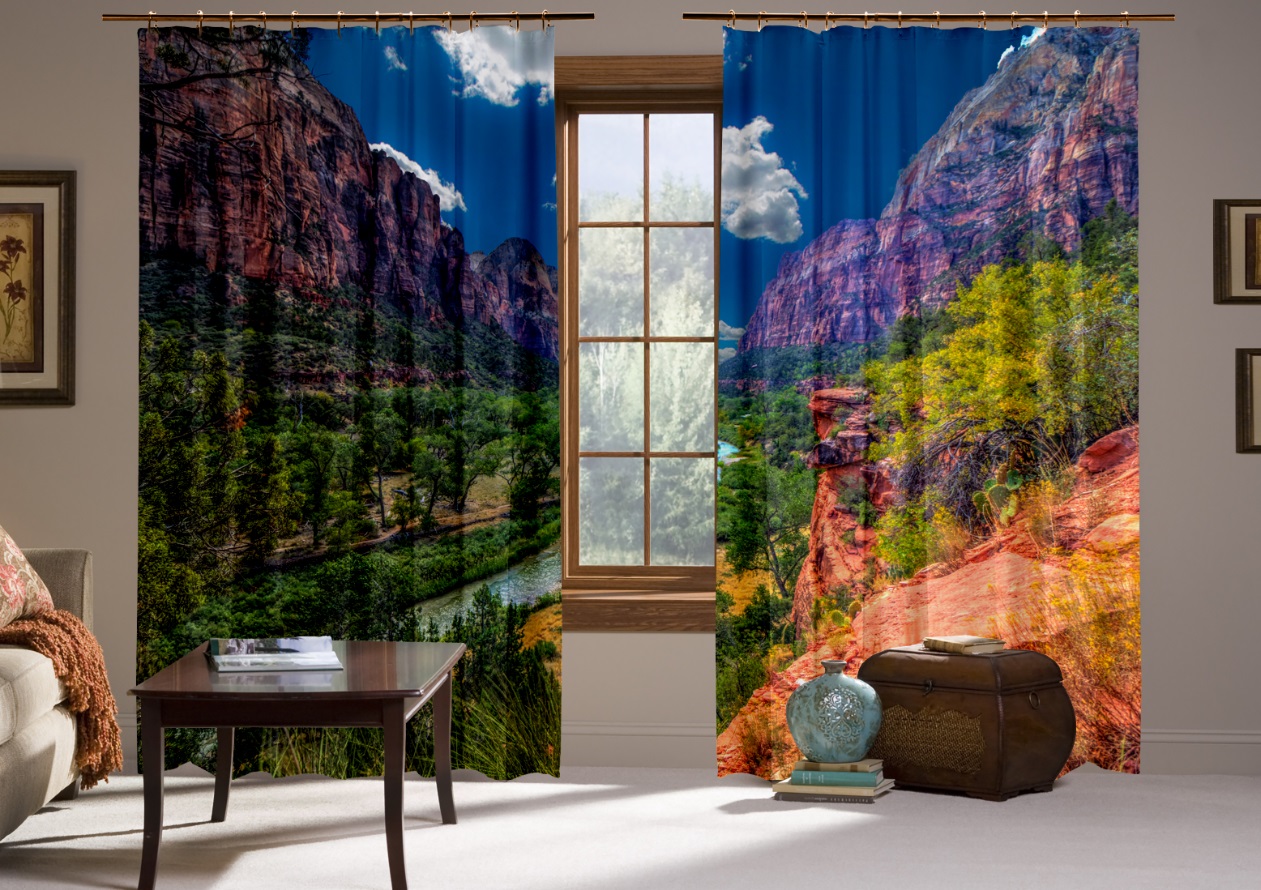 choix de rideaux photo pour les chambres