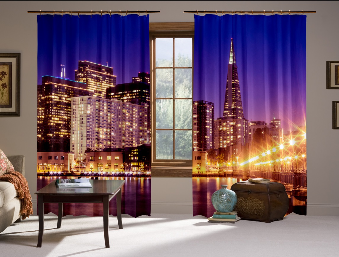 paysage de nuit dans la chambre