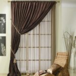 rideaux italiens marron