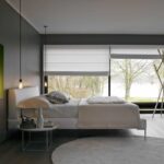 Vorhänge zum Fensterbrett im Schlafzimmer Einrichtungsideen