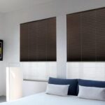 Vorhänge zur Fensterbank im Schlafzimmer Fotooptionen