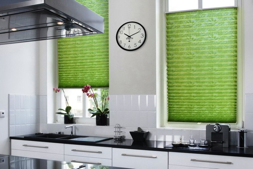 rideaux pour la cuisine plissés