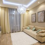 langsir pada idea foto cornice yang tersembunyi
