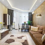 cortinas con ideas de decoración de techo tensado