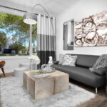 idées de décoration de rideaux gris