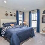 options de photo de rideaux bleus
