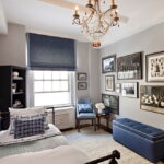 rideaux de couleur bleue types de conception