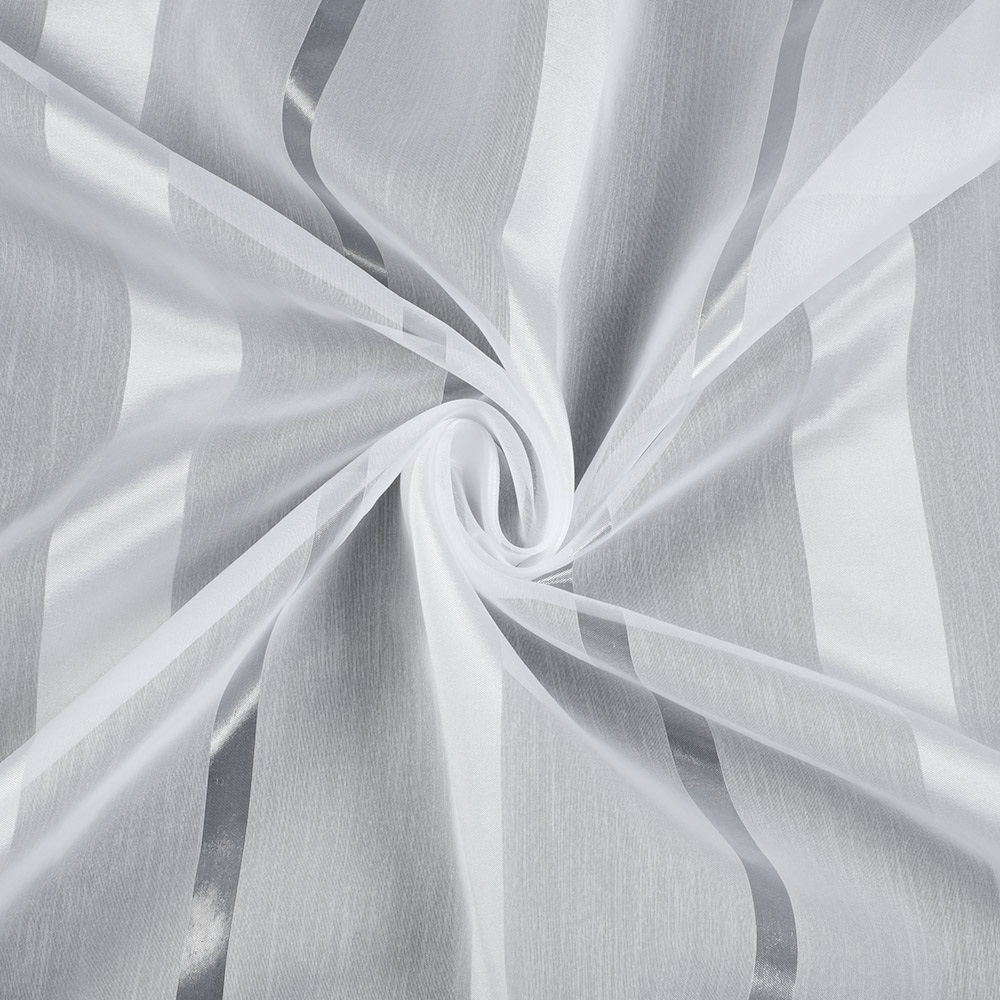 gestreifter Organza für Gardinen