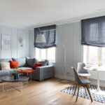 cortinas escandinavas cinza romana