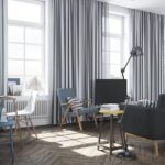 cortinas nórdicas de seda