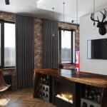 tende loft grigio dritto