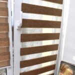 stores enrouleurs zèbre marron