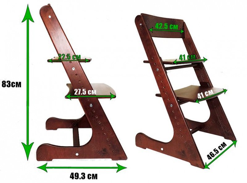 chaise dessin bossu patin