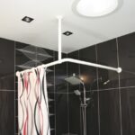 idées de décoration de tringle à rideau de salle de bain