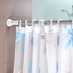 idées de décoration de tringle à rideau de salle de bain