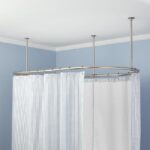 idées d'intérieur de tringle à rideau de salle de bain
