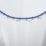 idées d'intérieur de tringle à rideau de salle de bain