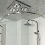 tringle pour rideaux dans les options de photo de salle de bain