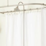 tringle pour rideaux dans les options de photo de salle de bain