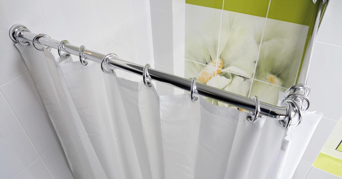 barre pour rideaux dans la salle de bain idées de photo