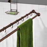 tringle pour rideaux dans les types de photo de salle de bain