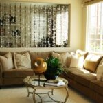 beaded curtains in the living room