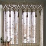 décor de rideaux en macramé